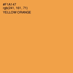 #F1A147 - Yellow Orange Color Image