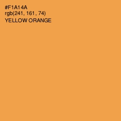 #F1A14A - Yellow Orange Color Image
