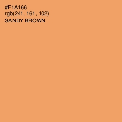 #F1A166 - Sandy brown Color Image