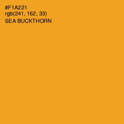 #F1A221 - Sea Buckthorn Color Image