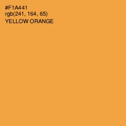 #F1A441 - Yellow Orange Color Image