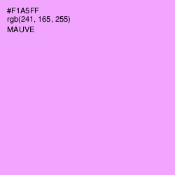 #F1A5FF - Mauve Color Image