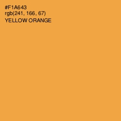 #F1A643 - Yellow Orange Color Image