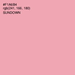 #F1A6B4 - Sundown Color Image