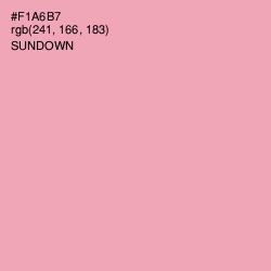 #F1A6B7 - Sundown Color Image