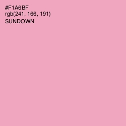 #F1A6BF - Sundown Color Image