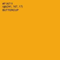 #F1A711 - Buttercup Color Image