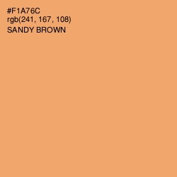 #F1A76C - Sandy brown Color Image