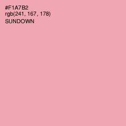 #F1A7B2 - Sundown Color Image