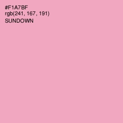 #F1A7BF - Sundown Color Image