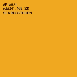 #F1A821 - Sea Buckthorn Color Image