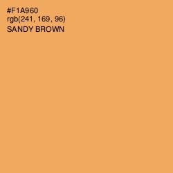 #F1A960 - Sandy brown Color Image