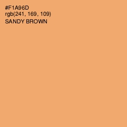 #F1A96D - Sandy brown Color Image