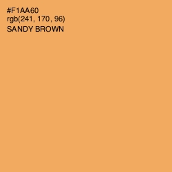 #F1AA60 - Sandy brown Color Image