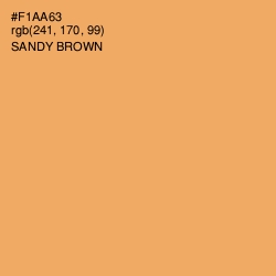 #F1AA63 - Sandy brown Color Image