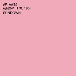 #F1AAB9 - Sundown Color Image