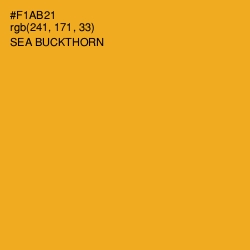 #F1AB21 - Sea Buckthorn Color Image