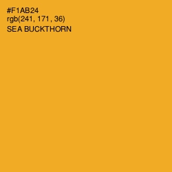 #F1AB24 - Sea Buckthorn Color Image