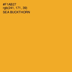 #F1AB27 - Sea Buckthorn Color Image