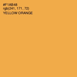 #F1AB48 - Yellow Orange Color Image