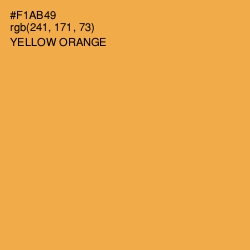 #F1AB49 - Yellow Orange Color Image