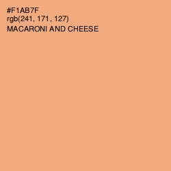 #F1AB7F - Macaroni and Cheese Color Image