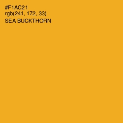#F1AC21 - Sea Buckthorn Color Image