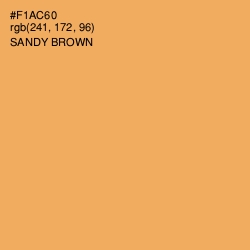 #F1AC60 - Sandy brown Color Image