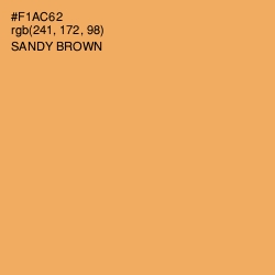 #F1AC62 - Sandy brown Color Image