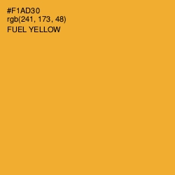 #F1AD30 - Fuel Yellow Color Image