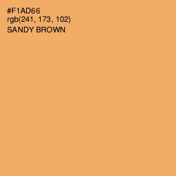 #F1AD66 - Sandy brown Color Image