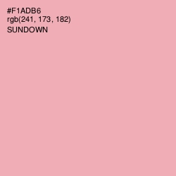 #F1ADB6 - Sundown Color Image