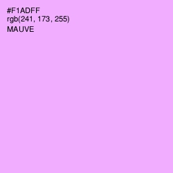 #F1ADFF - Mauve Color Image