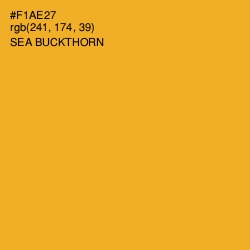 #F1AE27 - Sea Buckthorn Color Image