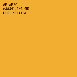 #F1AE30 - Fuel Yellow Color Image