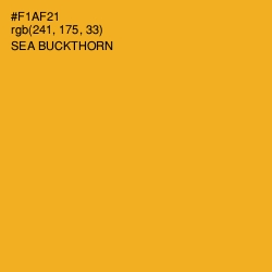 #F1AF21 - Sea Buckthorn Color Image