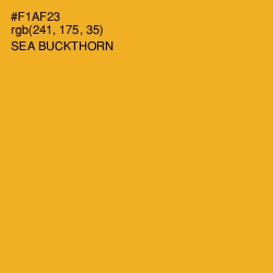 #F1AF23 - Sea Buckthorn Color Image