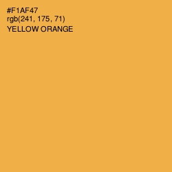 #F1AF47 - Yellow Orange Color Image