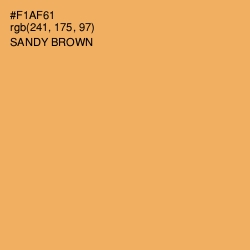 #F1AF61 - Sandy brown Color Image