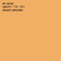 #F1AF65 - Sandy brown Color Image