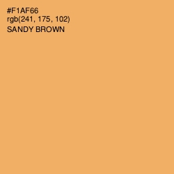 #F1AF66 - Sandy brown Color Image