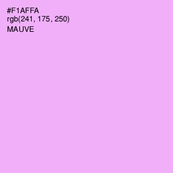 #F1AFFA - Mauve Color Image