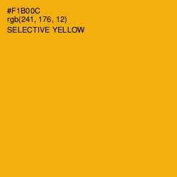 #F1B00C - Selective Yellow Color Image