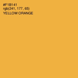 #F1B141 - Yellow Orange Color Image