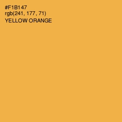 #F1B147 - Yellow Orange Color Image