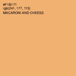 #F1B171 - Macaroni and Cheese Color Image