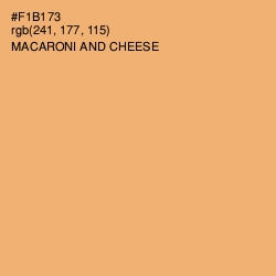 #F1B173 - Macaroni and Cheese Color Image