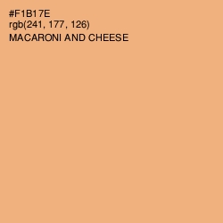 #F1B17E - Macaroni and Cheese Color Image