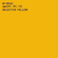 #F1B50C - Selective Yellow Color Image