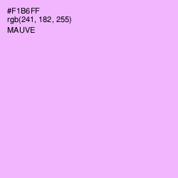 #F1B6FF - Mauve Color Image